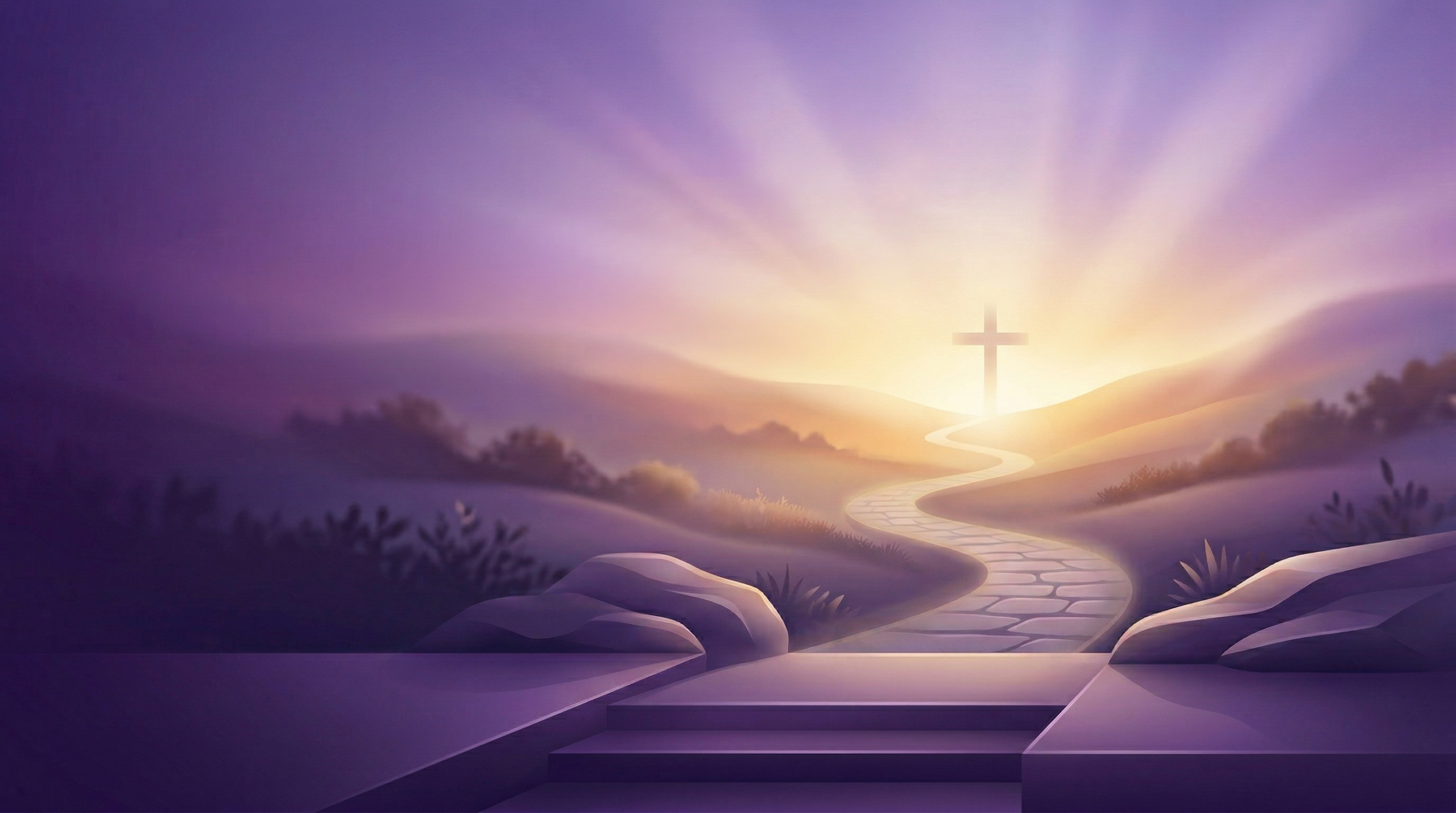 Pathway and cross representing Christian calling and spiritual formation